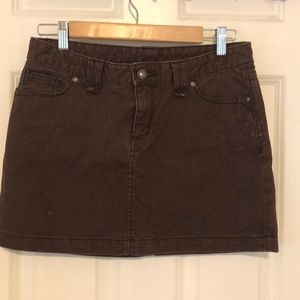 Patagonia Brown Denim Miniskirt